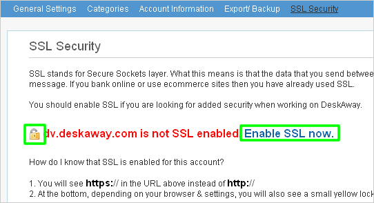 HOW TO ENABLE SSL how to enable ssl: