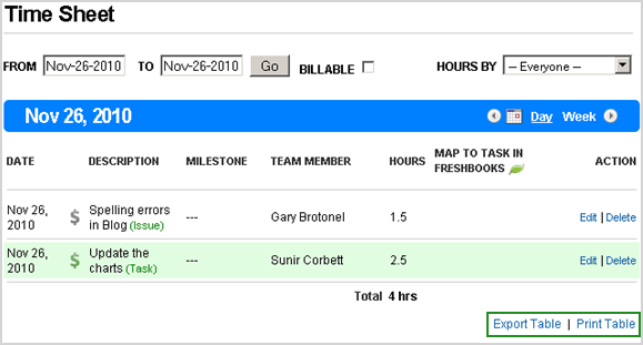 Can I print or export all my time logs? Can I print or export all my time logs?