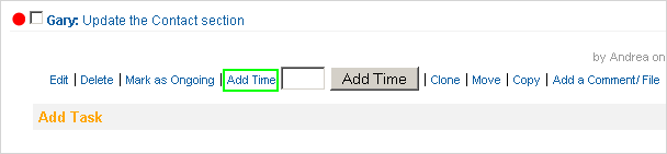 How do I record time in a project? How do I record time in a project?