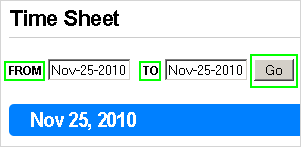 Can I sort the time sheets by dates or month? Can I sort the time sheets by dates or month?