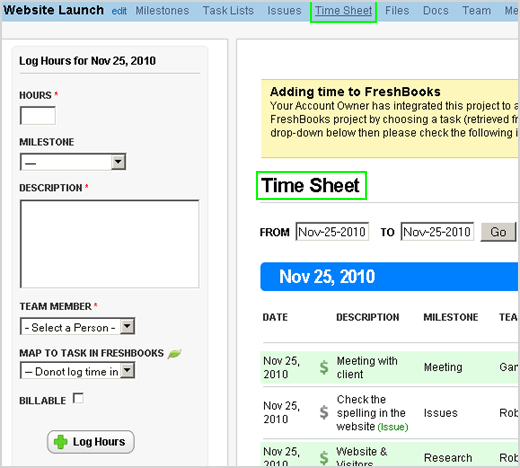 What does the Time Sheet page help me do? What does the Time Sheet page help me do?